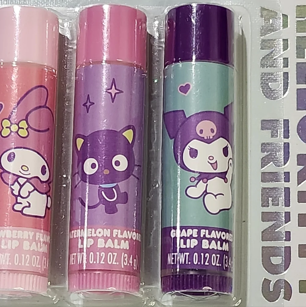 Hello Kitty and Friends Flavored Lip Balms - 8 Count